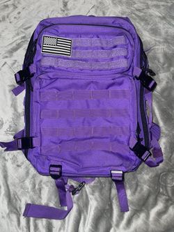Military Gym Backpack Purple