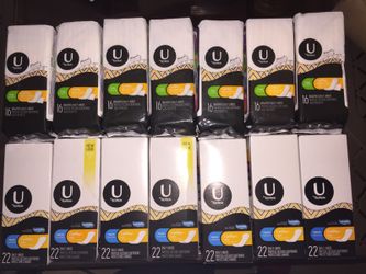 U By Kotex Liners, 22- and 16-count varieties available (10 items total)