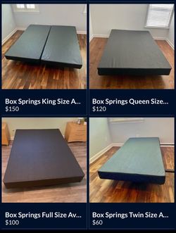 Box Springs Foundation FULL Size Available From 5” Low Profile To 9” Regular In All Sizes New Of Factory Same Day Delivery 🚚