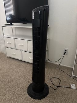Oscillating Standing Pedestal Fan with Adjustable Height & Remote