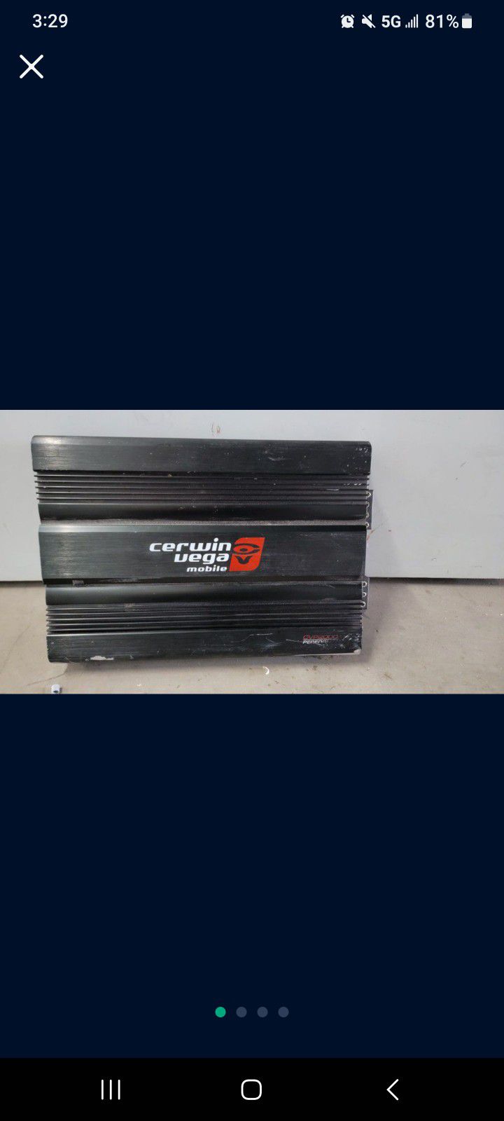 Cerwin Vega 2000W Amp
