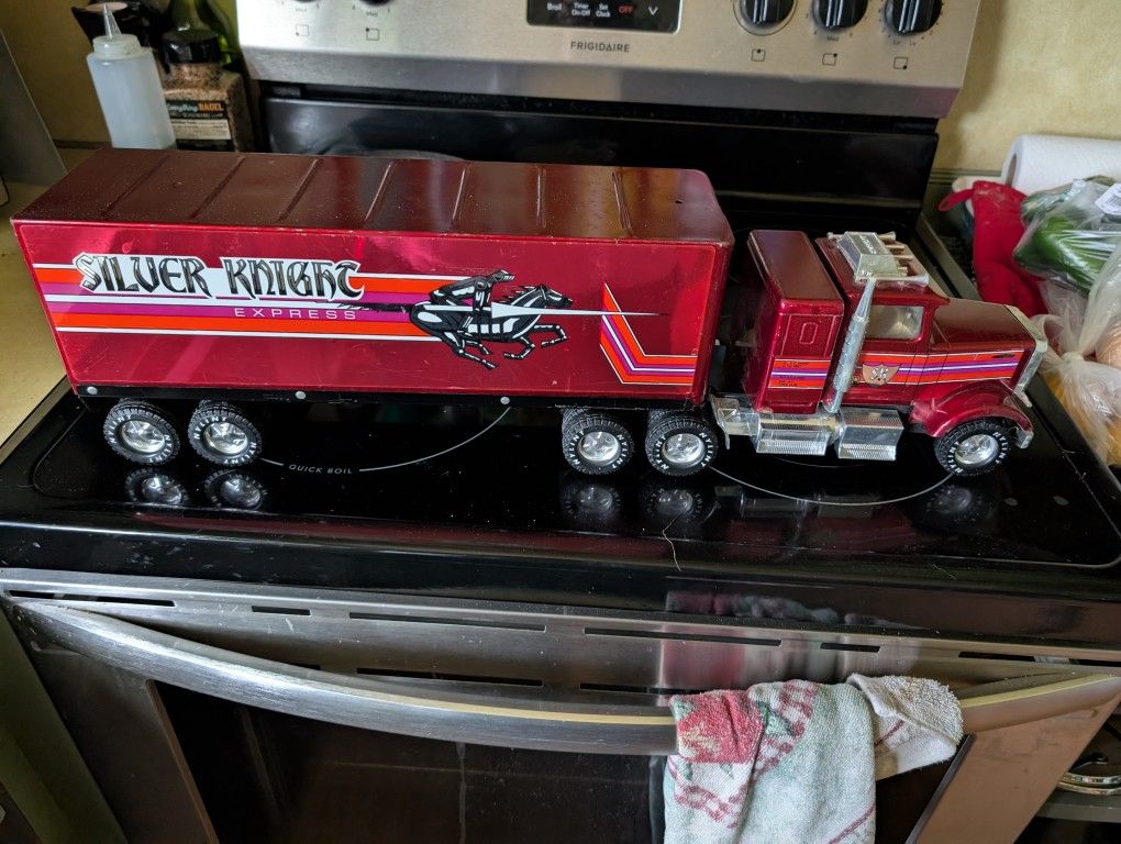 1980's Nylint Sliver Night Semi And Trailer 