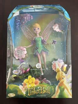 Tinkerbell Porcelain Dolls Brass Key Keepsakes