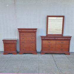 Bedroom Dresser Set Bureau Mirror Nightstand