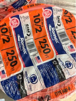 Romex Wire 10/2 250ft Copper Electric Cable New In Original Packaging (price is firm )