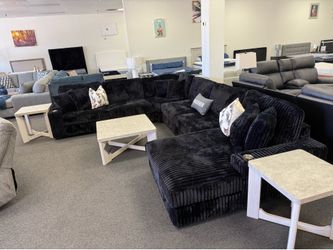 Large black Modular sectional