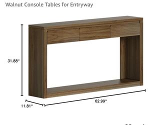 Walnut council table, 3 drawers