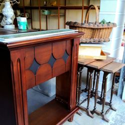 See 12 PICS! Baskets $2-$5 + Beach Farmhouse Rustic Chic Nautical DropLeaf Tavern & Nesting Tables, Cabinet Chairs Mirror Frames Decor ASK TO SEE ALL⬇