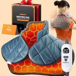 Graphene-Infused Weighted Heating Pad, Effective Pain Relief for Neck Shoulders and Back