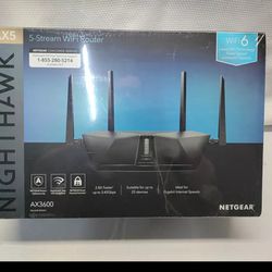 Netgear Nighthawk RAX41 AX3600 5-Stream Dual-Band Gigabit WiFi 6 Router 3.45Gbps