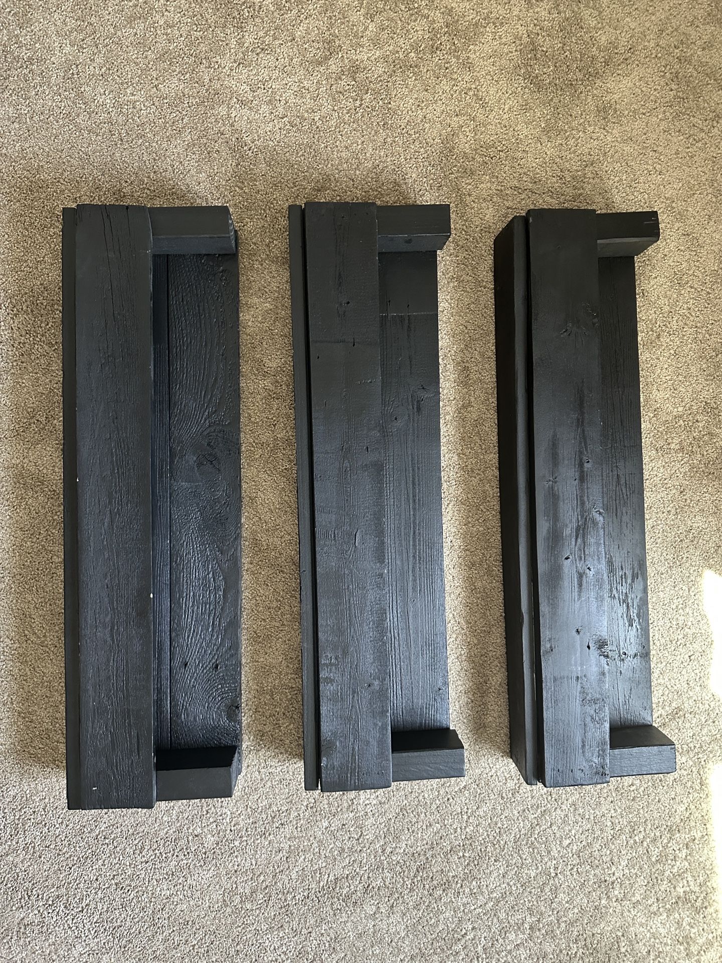 Black Wooden Book Shelves