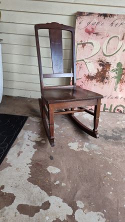 Antique Oak Rocker Reduced 