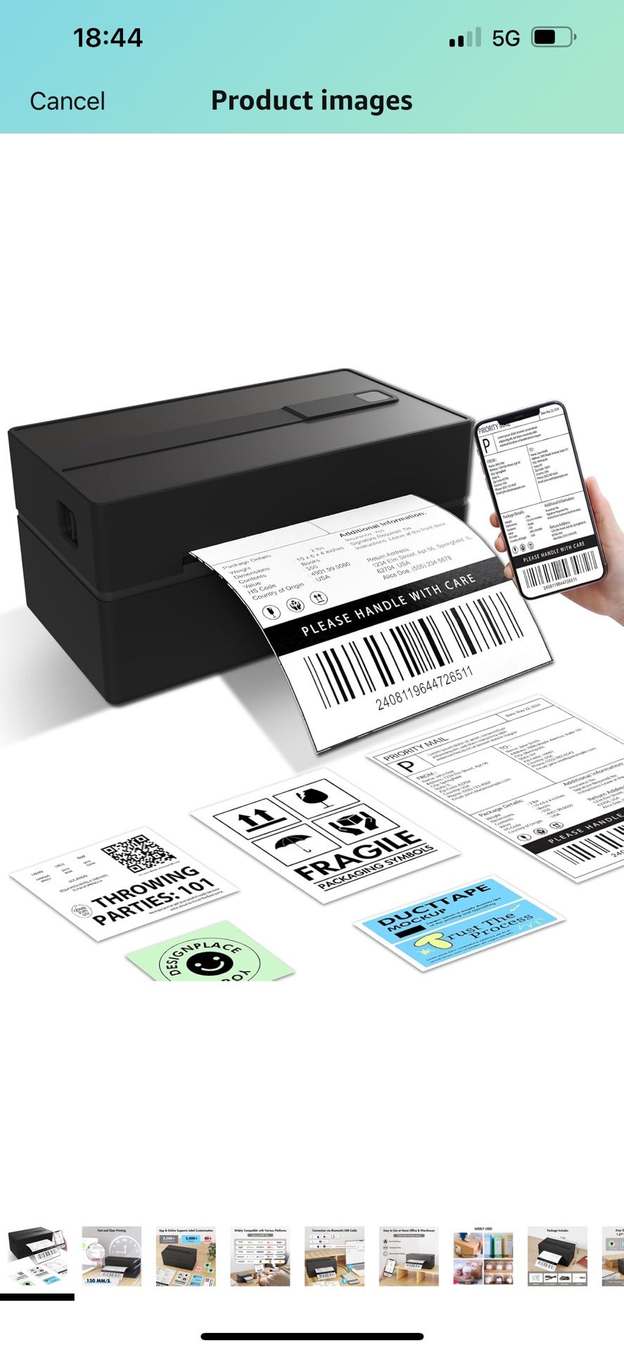 Bluetooth Label Printer