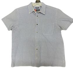 Men’s Large- Chaps Blue Button Up Shirt