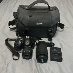 Nikon D3400 Digital SLR Camera - Black (Kit with 18-55 and 70-300 mm lenses)