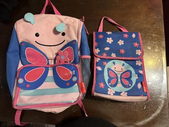 Skip Hop Butterfly Backpack And Lunch Bag