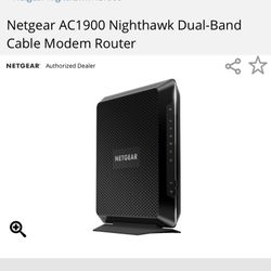 Netgear AC1900 Nighthawk Dual-Band Cable Modem Router
