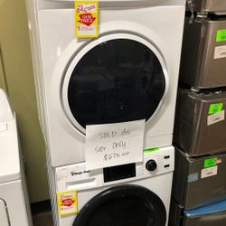 magic chef compact front load washer dryer set ‼️