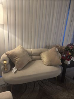 Velvet 2 Seat Couch Loveseat