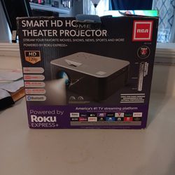 Projector With Roku And Screen