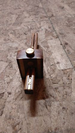 Old vintage protractor square