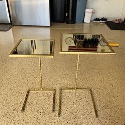 Gold Stands with Mirror tops