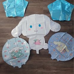 5Pcs Kawaii Sanrio Kuromi Melody Cinnamoroll Foil Balloons Set