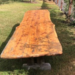 Live Edge Cedar Dining Table 