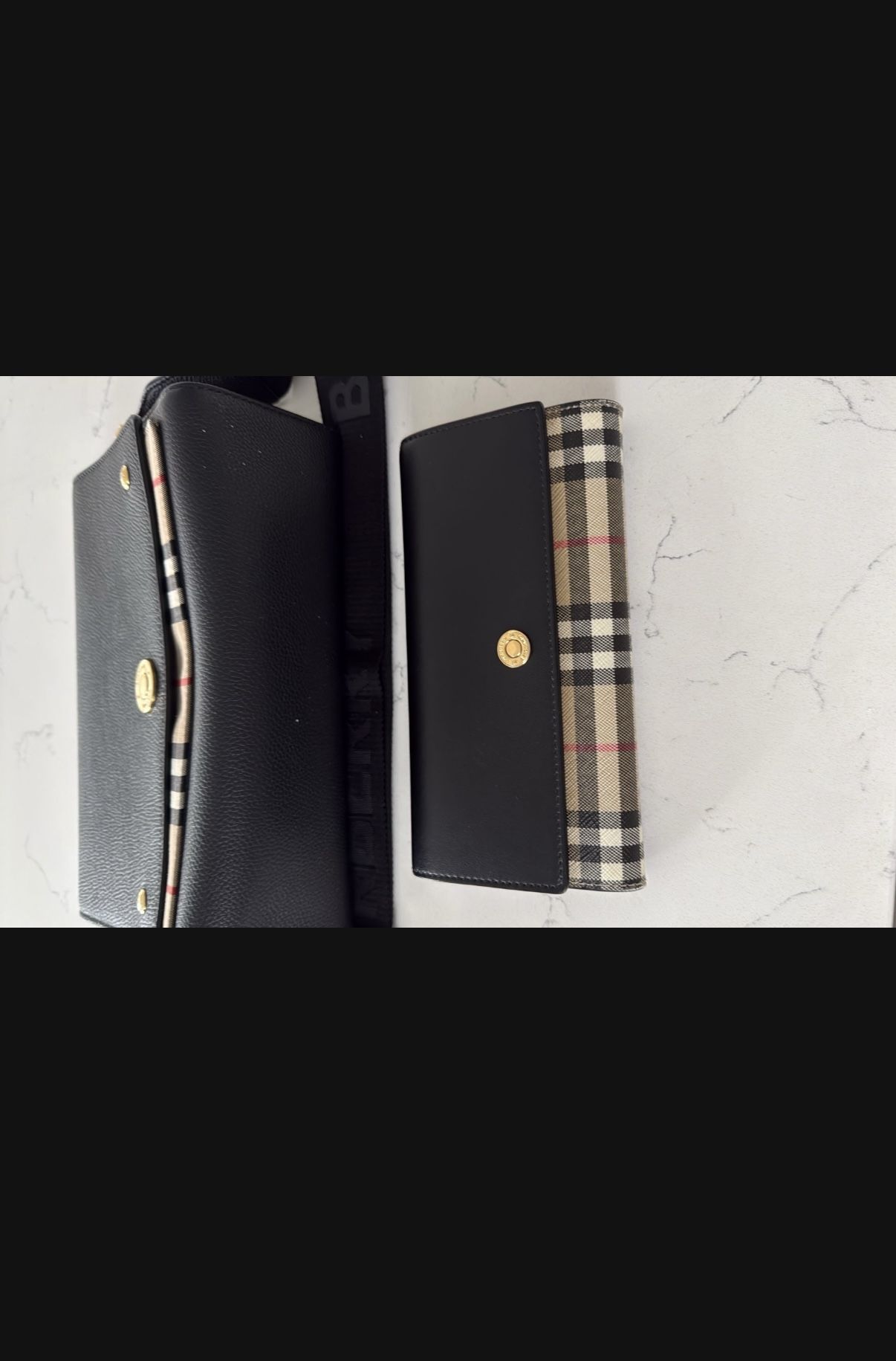 Burberry Crossbody With Matching Wallet