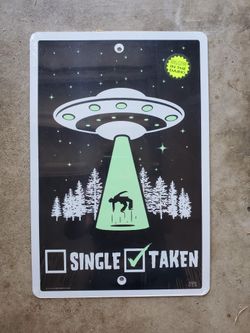 Glow In The Dark Metal Poster