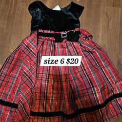 Christmas Dress Size 6 Kids