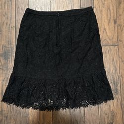 Black Lace Skirt From Banana Republic. SZ 10.