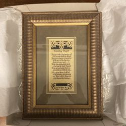 Beautiful gold wedding prayer print