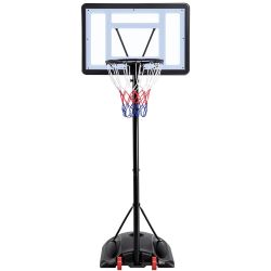 Hoop Outdoor Portable Basketball Goals, Adjustable Height 7ft - 10ft for Adults & Teenagers