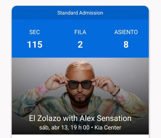 Tickets Para El Zolazo