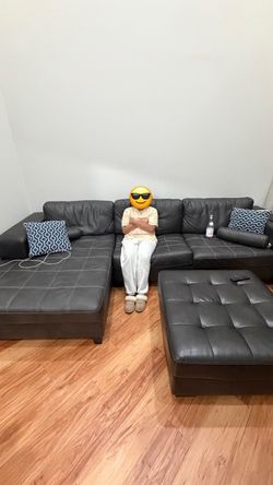 Leather couch