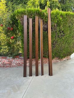 5 Long Solid Wood Bed Frame Rails / Furniture Pieces