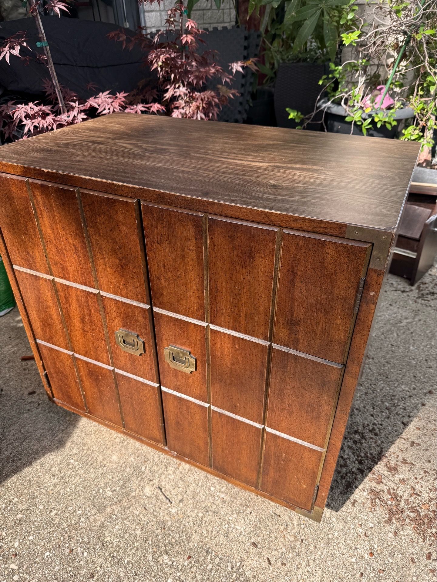 Vintage cabinet spacious shelf