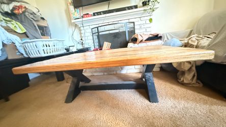 Wooden coffee table