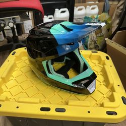 Fox Racing V1 Ballast Helmet Adult XS Black/blue