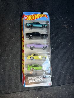 2025 Hot Wheels Fast and Furious 5 Pack GT3 RS, Silvia, Charger, Impala, Cuda