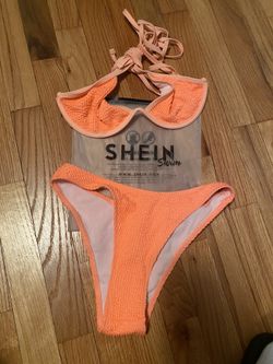 Texture Underwire Halter Bikini Swimsuit 