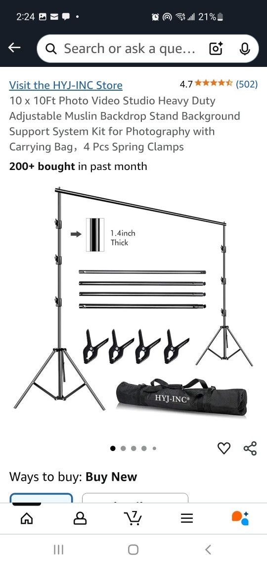 New Backdrop Stand