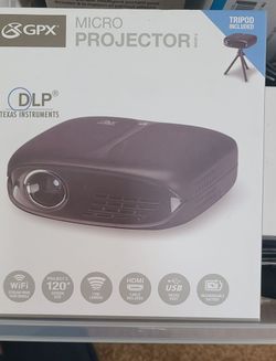 Portable micro projector DLP Texas instruments 1080p Wi-Fi NEW  Brand new inbox sealed. $248 on Amazon.  Model Name Micro Projector (PJ809B) Hardware