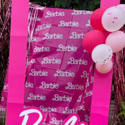 Malibu Barbie Cardboard Photo box , 3.8ft x 7.25ft