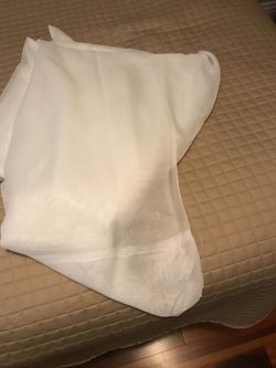 10’ W x 12’ H White Voile Panels