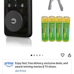 Keyless Entry Door Lock with Keypad, Digital Code Deadbolt - Electronic Locks for Front Door with 2 Keys, No APP No WiFi, Easy Installation