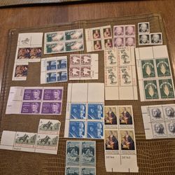 15 Blocks Of 3 Or 4 Mint condition stamps
