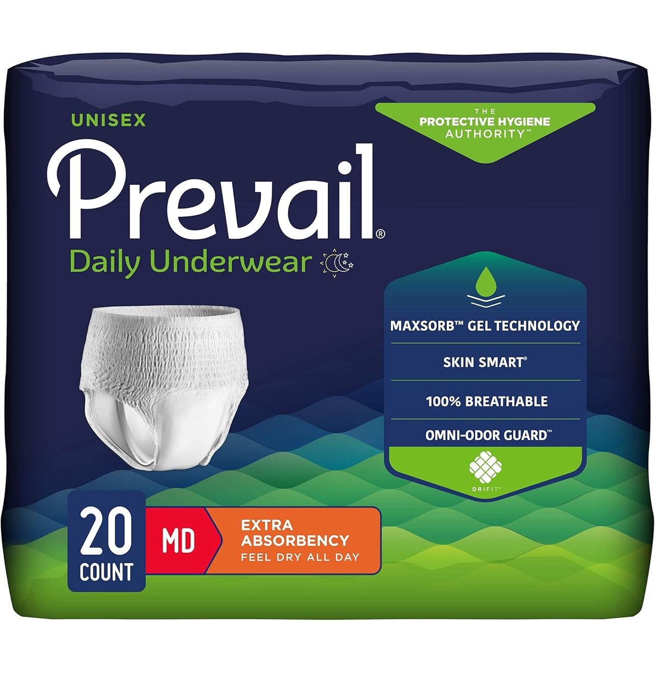 Adult Underwear Size M Prevail Brand for Both Men/Women