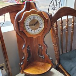 Corner,  Wall Clock with Shelf